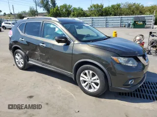 2015 Nissan Rogue S with VIN 5N1AT2MT1FC868734, listed as a Copart auction lot 53066935 with 96,568 mi miles and Salvage Title. Bid and sale history available at carsss.com. Image 4.