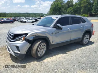 2022 Volkswagen Atlas SE with VIN 1V2JE2CA0NC228039, listed as a Copart auction lot 60890855 with 38,601 mi miles and Salvage title. Bid and sale history available at DreamBid. Image 1.