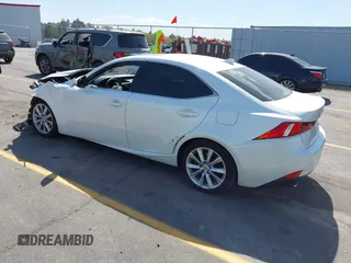 2014 Lexus IS 250 with VIN JTHBF1D20E5017284, listed as a IAAI auction lot 41885179 with 106,957 mi miles. Bid and sale history available at carsss.com. Image 3.