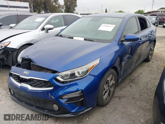 2021 Kia Forte LXS with VIN 3KPF24AD2ME386091, listed as a IAAI auction lot 41866112 with 42,430 mi miles. Bid and sale history available at carsss.com. Image 23.