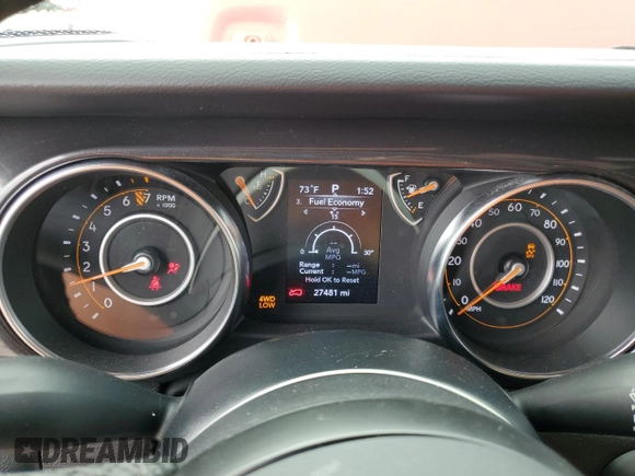 2022 Jeep Wrangler Unlimited Sport S with VIN 1C4HJXDG5NW200568, listed as a Copart auction lot 84410364 with 27,481 mi miles and Salvage Title. Bid and sale history available at carsss.com. Image 9.