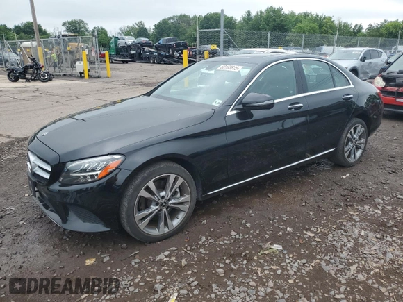 2021 Mercedes-Benz C 300 with VIN W1KWF8EBXMR629631, listed as a Copart auction lot 60163615 with 45,748 mi miles and Clean title. Bid and sale history available at DreamBid. Image 1.