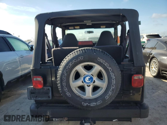 2002 Jeep Wrangler X with VIN 1J4FA39S62P775517, listed as a Copart auction lot 75336364 with Not Provided miles and Salvage Title. Bid and sale history available at carsss.com. Image 6.
