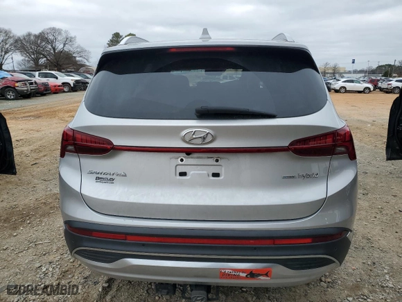 2022 Hyundai Santa Fe Hybrid SEL Premium with VIN KM8S3DA1XNU027085, listed as a Copart auction lot 41505435 with 53,735 mi miles and Salvage Title. Bid and sale history available at carsss.com. Image 6.