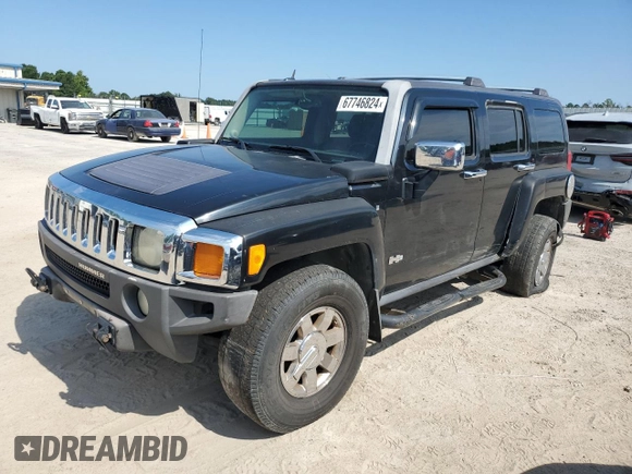 2007 Hummer H3 SUV with VIN 5GTDN13E078229136, listed as a Copart auction lot 67746824 with 169,872 mi miles and Clean Title. Bid and sale history available at carsss.com. Image 1.