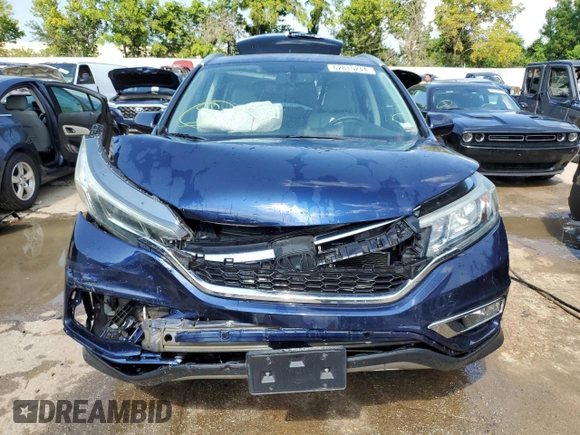 2015 Honda CR-V EX-L with VIN 5J6RM4H70FL064335, listed as a Copart auction lot 62815244 with 104,396 mi miles and Salvage Title. Bid and sale history available at carsss.com. Image 5.