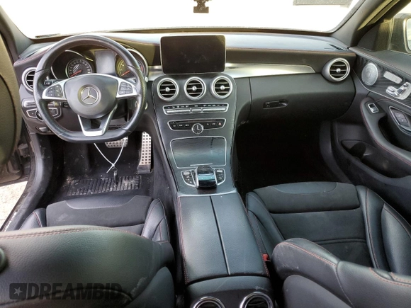 2017 Mercedes-Benz C 43 AMG with VIN 55SWF6EB0HU191842, listed as a Copart auction lot 86200364 with 87,038 mi miles and Salvage Title. Bid and sale history available at DreamBid. Image 8.