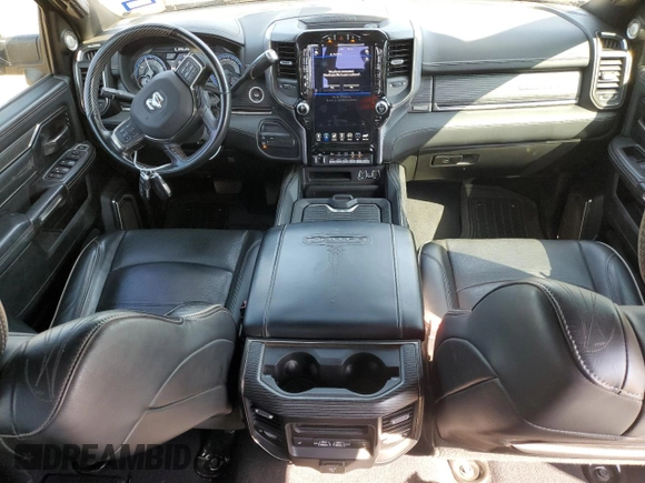 2021 Ram 3500 Limited with VIN 3C63RRRL6MG590105, listed as a Copart auction lot 73717724 with 57,580 mi miles and Salvage Title. Bid and sale history available at carsss.com. Image 8.