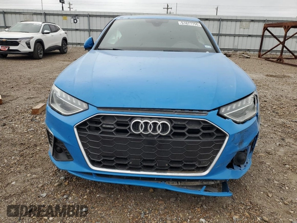 2022 Audi A4 S line Premium Plus z VIN WAUEAAF48NN014478, wystawiony jako Copart lot #51677755 z przebiegiem 56 981 mil mil oraz Szkoda całkowita • Salvage title. Historia ofert i sprzedaży dostępna na DreamBid. Obrazek 5.