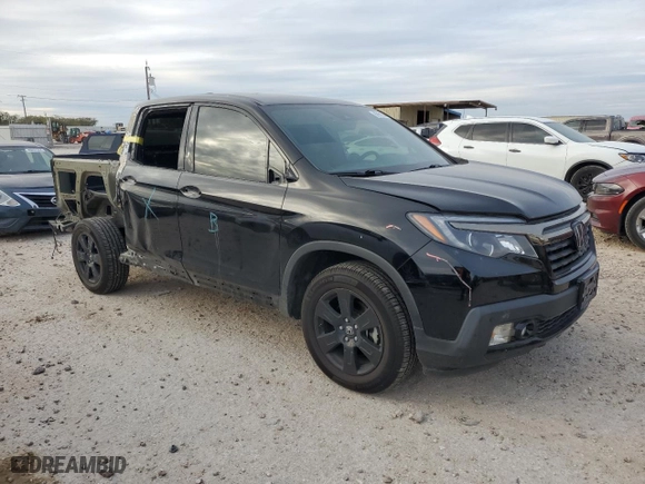 2018 Honda Ridgeline Black Edition with VIN 5FPYK3F86JB008383, listed as a Copart auction lot 82991604 with 0 mi miles and Salvage Title. Bid and sale history available at carsss.com. Image 4.