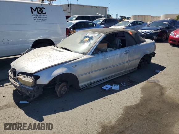 2004 BMW 3 Series 325Ci with VIN WBABW33484PG98491, listed as a Copart auction lot 70512224 with Not Provided miles and Salvage Title. Bid and sale history available at carsss.com. Image 1.