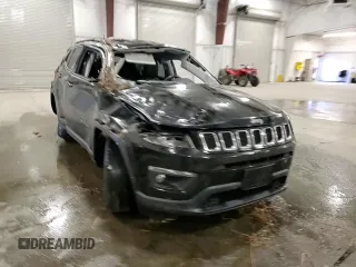 2018 Jeep Compass Latitude with VIN 3C4NJDBB1JT259366, listed as a Copart auction lot 48761085 with 56,190 mi miles and Salvage Title. Bid and sale history available at DreamBid. Image 12.