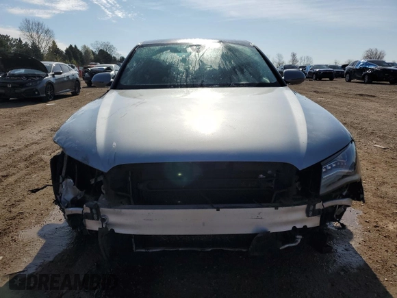 2012 Audi A8 with VIN WAURVAFD8CN018131, listed as a Copart auction lot 54260395 with 98,706 mi miles and Salvage title. Bid and sale history available at DreamBid. Image 5.