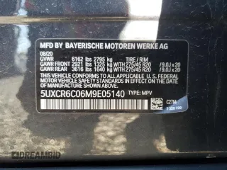 2021 BMW X5 xDrive40i with VIN 5UXCR6C06M9E05140, listed as a Copart auction lot 52402475 with 47,869 mi miles and Salvage title. Bid and sale history available at DreamBid. Image 15.