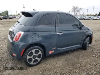 2017 FIAT 500e with VIN 3C3CFFGE6HT565517, listed as a Copart auction lot 51302555 with 69,203 mi miles and Clean Title. Bid and sale history available at carsss.com. Image 3.