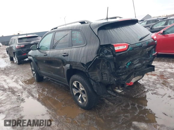 2017 Jeep Cherokee Trailhawk L Plus with VIN 1C4PJMBB9HW551506, listed as a IAAI auction lot 41650841 with 51,273 mi miles. Bid and sale history available at carsss.com. Image 3.