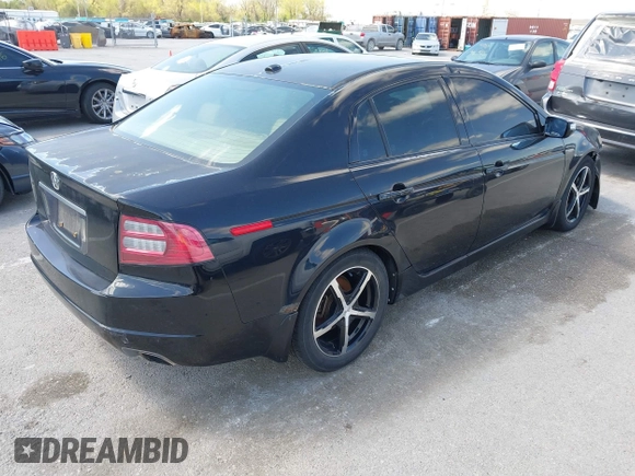 2008 Acura TL with VIN 19UUA66248A023699, listed as a IAAI auction lot 42047324 with 1 mi miles. Bid and sale history available at carsss.com. Image 4.