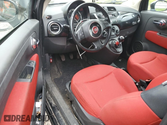 2012 FIAT 500 Pop with VIN 3C3CFFAR5CT382498, listed as a Copart auction lot 61175555 with 154,669 mi miles and Salvage title. Bid and sale history available at DreamBid. Image 8.