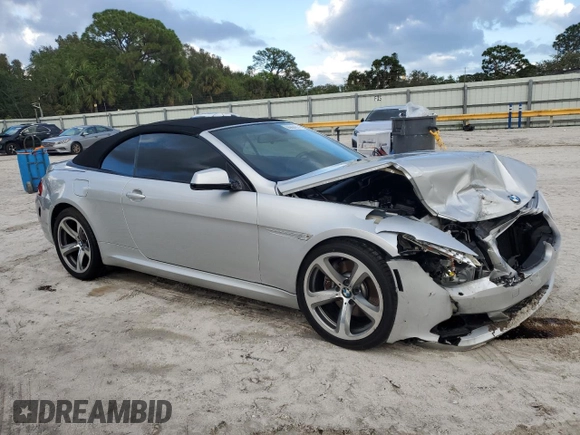2010 BMW 6 Series 650i z VIN WBAEB5C56AC225685, wystawiony jako Copart lot #86904014 z przebiegiem 36 214 mil mil oraz Szkoda całkowita • Salvage title. Historia ofert i sprzedaży dostępna na DreamBid. Obrazek 4.