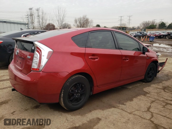 2013 Toyota Prius One with VIN JTDKN3DU8D5695524, listed as a Copart auction lot 82111264 with 121,977 mi miles and Salvage Title. Bid and sale history available at DreamBid. Image 3.