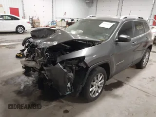 2018 Jeep Cherokee Limited with VIN 1C4PJMDX7JD577855, listed as a IAAI auction lot 41020026 with 111,267 mi miles. Bid and sale history available at carsss.com. Image 2.