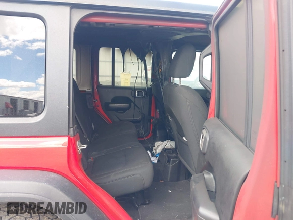 2020 Jeep Wrangler Unlimited Sport S z VIN 1C4HJXDN5LW279865, wystawiony jako IAAI lot #42236135 z przebiegiem 101 225 mil mil oraz . Historia ofert i sprzedaży dostępna na DreamBid. Obrazek 8.