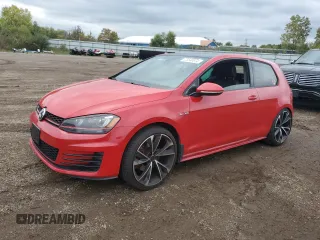 2015 Volkswagen Golf GTI S with VIN 3VWTT7AUXFM031824, listed as a Copart auction lot 73540674 with 71,225 mi miles and Salvage Title. Bid and sale history available at carsss.com. Image 1.