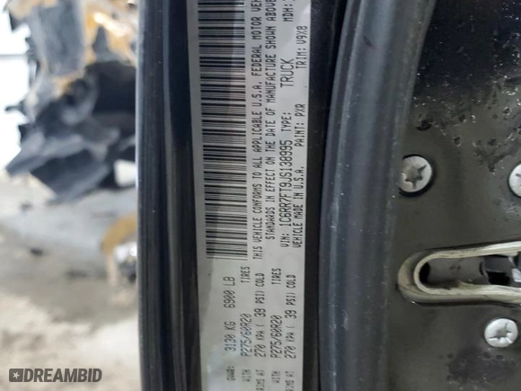 2018 Ram 1500 Express with VIN 1C6RR7FT9JS138995, listed as a Copart auction lot 84544174 with 0 mi miles and Salvage Title. Bid and sale history available at carsss.com. Image 12.