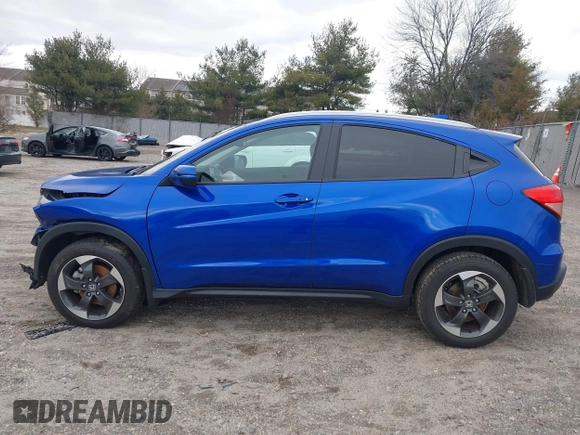 2018 Honda HR-V EX-L Navi with VIN 3CZRU6H76JM705801, listed as a IAAI auction lot 41555125 with 12,729 mi miles. Bid and sale history available at carsss.com. Image 14.