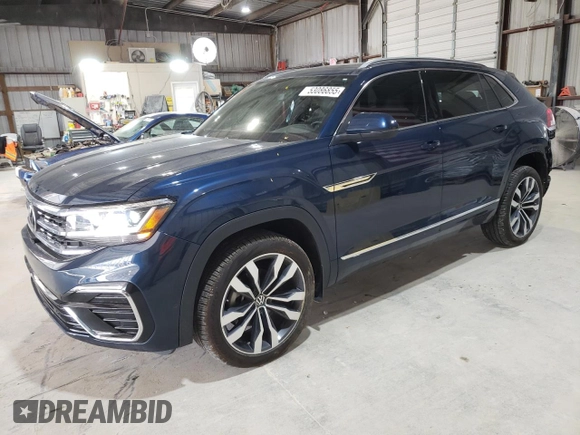 2021 Volkswagen Atlas SEL Premium R-Line with VIN 1V2FE2CA6MC207491, listed as a Copart auction lot 53086855 with 67,837 mi miles and Salvage title. Bid and sale history available at DreamBid. Image 1.