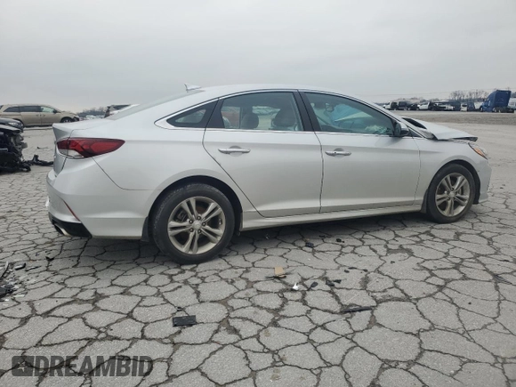 2018 Hyundai Sonata SEL with VIN 5NPE34AFXJH632824, listed as a Copart auction lot 45032625 with Not Provided miles and Salvage Title. Bid and sale history available at DreamBid. Image 3.