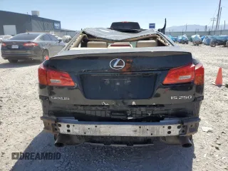 2006 Lexus IS 250 with VIN JTHBK262565008581, listed as a Copart auction lot 60874485 with Not provided miles and Salvage title. Bid and sale history available at DreamBid. Image 6.