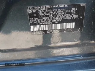 2011 Toyota RAV4 with VIN 2T3ZF4DV8BW092640, listed as a IAAI auction lot 41828058 with 132,575 mi miles and . Bid and sale history available at DreamBid. Image 9.