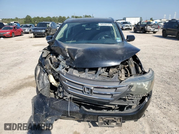 2012 Honda CR-V EX-L with VIN JHLRM3H70CC010774, listed as a Copart auction lot 50350125 with 190,824 mi miles and Salvage Title. Bid and sale history available at carsss.com. Image 5.