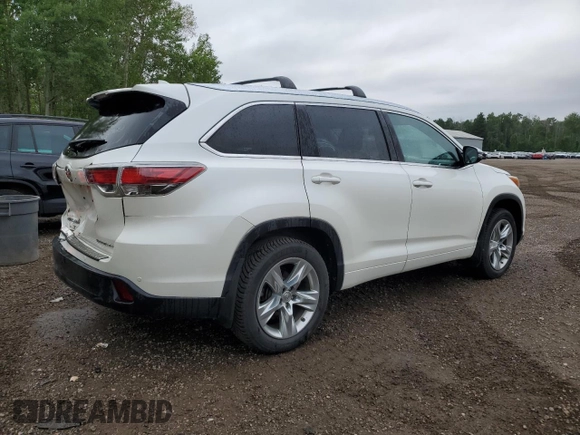 2014 Toyota Highlander Limited with VIN 5TDDKRFH1ES024406, listed as a Copart auction lot 62460525 with 172,598 mi miles and Clean title. Bid and sale history available at DreamBid. Image 3.
