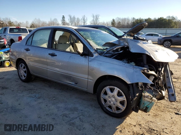 2006 Mitsubishi Lancer ES with VIN JA3AJ26E16U066220, listed as a Copart auction lot 45934735 with Not Provided miles and Salvage Title. Bid and sale history available at DreamBid. Image 4.