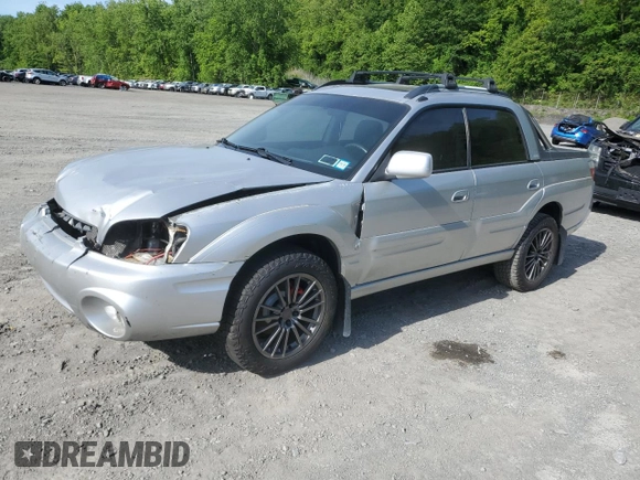 2003 Subaru Baja z VIN 4S4BT61C937108961, wystawiony jako Copart lot #57433465 z przebiegiem 242 989 mil mil oraz Czysty tytuł • Clean title. Historia ofert i sprzedaży dostępna na DreamBid. Obrazek 1.