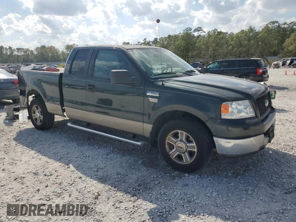 2005 Ford F-150 STX with VIN 1FTRX12WX5NA19210, listed as a Copart auction lot 78093734 with 185,516 mi miles and Salvage Title. Bid and sale history available at carsss.com. Image 4.