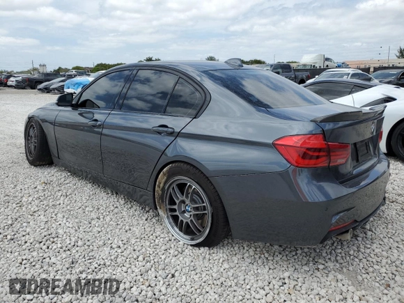 2017 BMW 3 Series 340i with VIN WBA8B3G52HNU35565, listed as a Copart auction lot 53206915 with 105,545 mi miles and Salvage Title. Bid and sale history available at carsss.com. Image 2.
