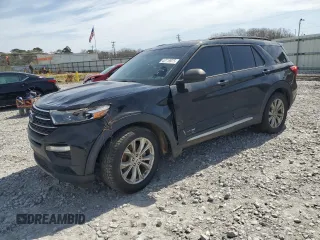 2021 Ford Explorer XLT with VIN 1FMSK7DH0MGA37215, listed as a Copart auction lot 48119975 with 80,424 mi miles and Salvage Title. Bid and sale history available at carsss.com. Image 1.