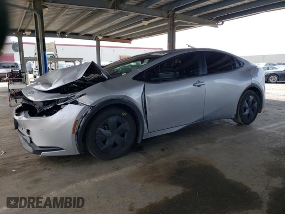 2024 Toyota Prius LE with VIN JTDACAAU7R3045936, listed as a Copart auction lot 51370995 with 22,076 mi miles and Salvage Title. Bid and sale history available at carsss.com. Image 1.