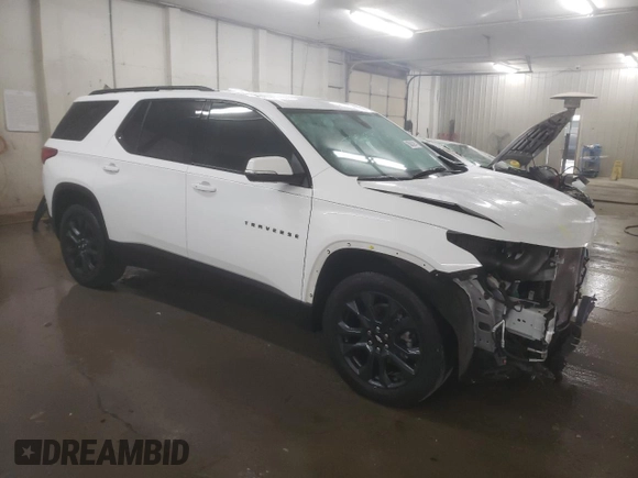 2021 Chevrolet Traverse RS with VIN 1GNERJKW4MJ150798, listed as a Copart auction lot 85663944 with 55,998 mi miles and Salvage Title. Bid and sale history available at carsss.com. Image 4.