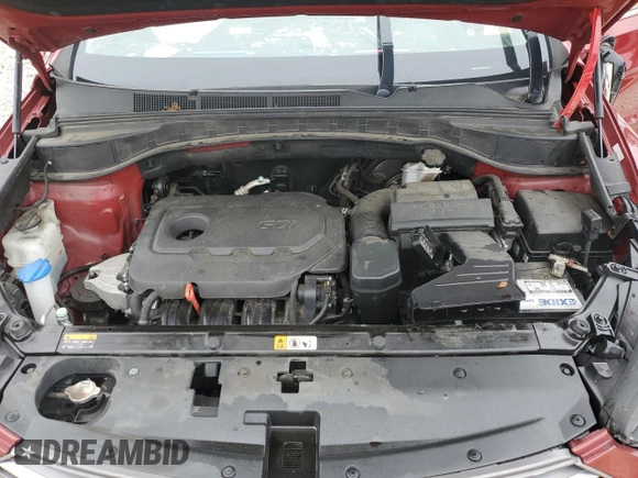 2017 Hyundai Santa Fe 2.4L with VIN 5XYZU3LB2HG399557, listed as a Copart auction lot 58777505 with 69,428 mi miles and Salvage title. Bid and sale history available at DreamBid. Image 12.