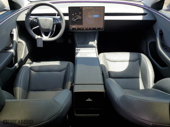2024 Tesla Model 3 with VIN 5YJ3E1EA3RF727962, listed as a Copart auction lot 60107644 with 5,025 mi miles and Salvage Title. Bid and sale history available at carsss.com. Image 8.