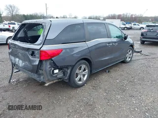 2018 Honda Odyssey EX-L z VIN 5FNRL6H70JB025227, wystawiony jako IAAI lot #41940992 z przebiegiem 95 797 mil mil oraz . Historia ofert i sprzedaży dostępna na DreamBid. Obrazek 4.