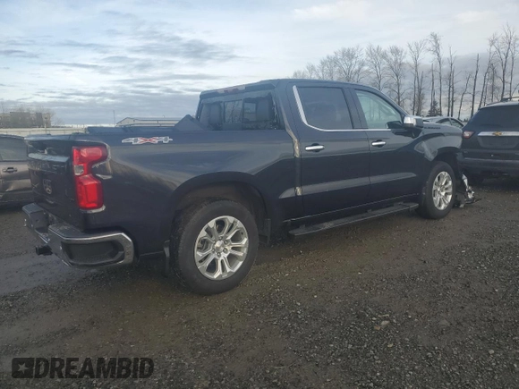 2023 Chevrolet Silverado 1500 LTZ with VIN 1GCUDGE82PZ300156, listed as a Copart auction lot 50273805 with 20,258 mi miles and Salvage Title. Bid and sale history available at carsss.com. Image 3.