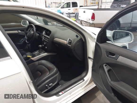 2015 Audi A4 Premium with VIN WAUBFAFL1FN028283, listed as a IAAI auction lot 41439349 with 121,780 mi miles. Bid and sale history available at carsss.com. Image 5.