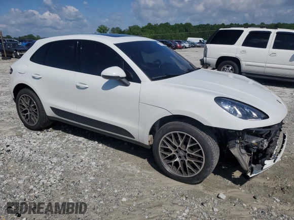 2018 Porsche Macan S with VIN WP1AB2A58JLB38467, listed as a Copart auction lot 57745885 with 76,988 mi miles and Salvage title. Bid and sale history available at DreamBid. Image 4.