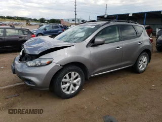 2012 Nissan Murano SV with VIN JN8AZ1MWXCW223585, listed as a Copart auction lot 63911744 with 92,879 mi miles and Salvage Title. Bid and sale history available at carsss.com. Image 1.