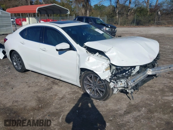 2020 Acura TLX with VIN 19UUB1F37LA013167, listed as a IAAI auction lot 41353081 with 60,061 mi miles. Bid and sale history available at carsss.com. Image 1.